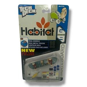 Tech Deck Habitat Miniature Collectible Skateboard Real Wheels Adjustable SEALED